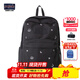 JANSPORT杰斯伯雙肩包女包男校園輕便背包電腦包學(xué)生書(shū)包禮物 4QUAGY5暗夜黑-側袋+隔層