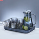 耐高溫鉆石茶壺玻璃水杯客廳水壺杯子杯架輕奢用套裝 煙灰【1壺+6杯+托盤(pán)】默認發(fā)銀蓋