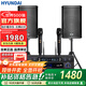 HYUNDAI現代BK8專(zhuān)業(yè)中小型會(huì )議室音響套裝壁掛式音箱藍牙功放無(wú)線(xiàn)話(huà)筒組合教學(xué)培訓店鋪音響系統設備 【兩音響/雙話(huà)筒】會(huì )議音響套裝（20-100平）