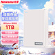 紐曼（Newsmy）1TB 移動(dòng)硬盤(pán)機械 雙盤(pán)備份 清風(fēng)Plus系列 USB3.0 2.5英寸 清新白 海量存儲 手機連接 格紋設計