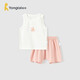 童泰（TONGTAI）嬰兒套裝夏季薄款寶寶衣服兒童網(wǎng)眼背心男童女童上衣大pp短褲