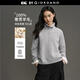 GIORDANO CONCEPTS 2025秋冬新款針織衫女靜奢羊毛衫品牌刺繡寬松高領(lǐng)毛衣12355605 13中花灰 M