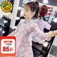 G.duck童裝女童旗袍裙子2025新款女孩春秋公主裙漢服兒童洋氣長(cháng)袖連衣裙 粉色 130 (建議身高120cm 8-9歲左右)