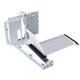 LIANLI聯(lián)力VG4-5-V4W多向式垂直顯卡支架 白色 附5.0規格200mm顯卡延長(cháng)線(xiàn) RGB燈效/多角度展示/