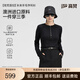 高梵黑金針織亨利衫女士圓領(lǐng)長(cháng)袖羊毛T恤衫女裝新款春秋款高級感 黑色 M