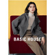 百家好（Basic House）百家好秋冬簡(jiǎn)約連帽毛呢短外套女寬松拉鏈款灰色大衣 煙灰 L