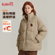 班尼路（Baleno）棉服女2025冬季新款寬松棉衣棉襖學(xué)生休閑立領(lǐng)面包服韓系慵懶外套