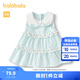巴拉巴拉寶寶連衣裙嬰兒裙子兒童公主裙女童夏裝甜美氣質(zhì)清爽時(shí)尚 粉藍80086 100