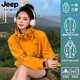 JEEP沖鋒衣男女款可拆卸羽絨服內膽秋冬三合一加絨加絨款防風防水外套 男女同款-楓葉黃【三合一搖粒絨內膽】 2XL（135-155斤）