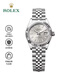 勞力士女裝日志型 自動(dòng)機械機芯 100米防水 銀色表盤(pán) 女表 瑞表 28mm