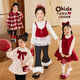 LUSON小O寶童裝 寶寶冬裝套裝女加絨2025新款女童紅色千金套裝裙