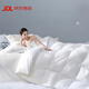水星系列家紡匈牙利正品95白鵝絨被加厚100%羽絨被子靜音全棉抗菌被芯春秋冬被 防鉆絨全棉面料--平格白色 220cm*240cm加厚被5000克（填充鵝絨3700克）