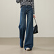逸陽(yáng)牛仔褲女2025年秋新款筒喇叭褲子 藍灰色-小個(gè)子（高155-162） 27