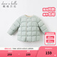 戴維貝拉（DAVE＆BELLA）童裝女童羽絨內膽男童羽絨服兒童冬裝90絨保暖衣服幼兒寶寶上衣 灰綠【DB15316】 130 cm（建議身高120-130cm）