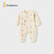 童泰（TONGTAI）嬰兒連體衣秋冬季純棉保暖寶寶衣服新生兒哈衣爬服睡衣藍色73cm