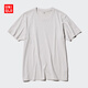 優(yōu)衣庫男女裝圓領(lǐng)T恤SUPIMA COTTON短袖純棉質(zhì)感475357 465494 475357/02淺灰色 L