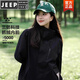 JEEP SPIRIT沖鋒衣女戶外進(jìn)藏旅行三合一登可拆卸防風(fēng)防水登山服外套男團(tuán)購 96518幻影黑【單沖外套】 男女同款 S 75-90斤