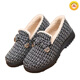 啄木鳥(niǎo)冬季豆豆鞋女加絨加厚老人鞋防滑軟底老北京媽媽保暖中老年棉靴冬 DG格子棉鞋黑色 39