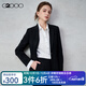 G2000【舒適挺括/商場(chǎng)同款】女裝2025秋冬商務(wù)通勤修身設計西服套裝 西服-易打理-黑色修身 L （38）