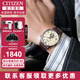 西鐵城（CITIZEN）手表男自動(dòng)機械表時(shí)尚休閑簡(jiǎn)約防水鋼帶商務(wù)腕表情人節禮物送男友 NH9130-17A 商務(wù)棕色