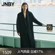 JNBY/江南布衣秋冬毛呢外套繭型簡(jiǎn)約柔軟氣質(zhì)西裝領(lǐng)長(cháng)袖5O0811620 001/本黑 S
