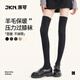 JKN羊毛小腿襪女春季【壓力顯瘦】jk堆堆襪配靴子過(guò)膝長(cháng)筒襪百搭襪子