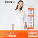 PORTS寶姿  新品商場(chǎng)同款連衣裙女裝修身連衣裙SN8D007HFD015 米白 S (4)