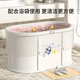 iuu泡澡桶折疊大成年人浴缸全身洗澡桶沐浴桶家用嬰兒童游泳桶坐浴盆 【浴袋-20個(gè)裝】方形泡澡桶 材質(zhì)：母嬰級材質(zhì)，7層加厚保溫款