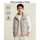 Abercrombie & Fitch美式菱格時(shí)尚LOGO雙頭拉鏈羽絨馬甲背心25秋冬男裝132-5209 米白色 M (180/100A)