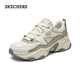 斯凱奇（Skechers）女式增高透氣運動(dòng)鞋厚底時(shí)尚150521 石頭色/橄欖色/STOL 37