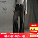 艾諾絲雅詩(shī)【商場(chǎng)同款】2025冬季新款通勤百搭復古直筒牛仔褲長(cháng)褲女40933287 黑灰色 L