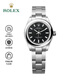 勞力士（ROLEX）蠔式恒動(dòng)型 自動(dòng)機械女表 板帶條刻 28mm 黑色 m276200-0010