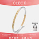 Clect吉言銀手鐲足銀9999純銀鐲子首飾品高級感國潮復古七夕情人節禮物 櫻花丨約32g (60mm)
