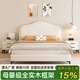 兒童床實(shí)木框架奶油風(fēng)皮床新款現代簡(jiǎn)約小戶(hù)型臥室單人床 床+20cm靜音獨立布袋簧乳膠床墊 1500*2000
