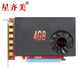 星齊美6屏顯卡3506P，MINI-DP接口顯存屏拼接卡監(jiān)控炒股電腦6聯(lián)多屏顯卡多屏管理軟件 3506P 4G單顯卡