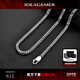 IDEAGEMER925銀肖邦鏈項鏈男士個(gè)性復古小眾痞帥歐美風(fēng)百搭編織鏈素鏈單鏈 銀肖邦鏈【50CM 】