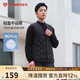 坦博爾羽絨馬甲男短款內穿保暖百搭男士馬夾背心TF236011 黑色 175 