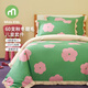 銘都寶貝兒童四件套純棉加厚磨毛女童三件套秋冬床上用品被套床笠 朵朵花開(kāi) 1.2m床單款
