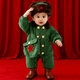 優(yōu)娜逗嬰兒衣服春秋裝連體衣男女寶寶爬服滿(mǎn)月百天中式紅軍造型拍照哈衣 冬季加厚加絨連體衣+帽子+背包（軍綠色） 建議拍大一碼 90cm