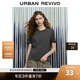 UR2025春季新款女裝時(shí)尚休閑百搭純色寬松短袖T恤UWB450019 中灰 S