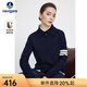 Navigare意大利小帆船毛衣女士秋冬款翻領(lǐng)高端羊毛衫百搭顯瘦POLO領(lǐng)針織衫 海軍藍 L