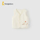 童泰（TONGTAI）嬰兒馬甲春秋季純棉男女寶寶衣服兒童背心坎肩馬夾馬夾米白100cm