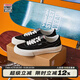 VISION STREET WEAR 官方 FLAT TOP經(jīng)典復古多色低幫翻毛皮帆布滑板鞋男女百搭多色 黑色 43