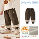 JELLYBABY[330g羊駝絨遠紅外]女童休閑加絨運動(dòng)褲新款寶寶秋冬長(cháng)褲兒童褲子