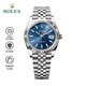 勞力士（ROLEX）日志型 自動(dòng)機械男表 蠔式鋼 41mm 亮藍色 m126334-0002