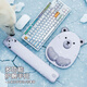 鐳拓（Rantopad）TOTO 機械鍵盤(pán)托腕墊 電腦桌面鼠標護腕手托 卡通可愛(ài)北極熊