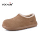 梵紀（VOCHAIN）澳洲羊毛雪地靴女2025冬季新款加厚防滑保暖加絨小土豆勃肯毛毛鞋 栗色 38