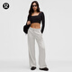 lululemon丨Scuba 女士偏短款中腰闊腿褲 *加絨 LW5IOUS 雜色鴿子灰 S