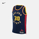 耐克2024/25賽季金州勇士隊男子速干美式球衣拼接NIKE NBA FQ4342 422大學(xué)深藍/斯蒂芬·庫里 L