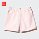 優(yōu)衣庫童裝女童牛仔短褲水洗產(chǎn)品休閑百搭夏季褲子474703 11 粉紅色 110